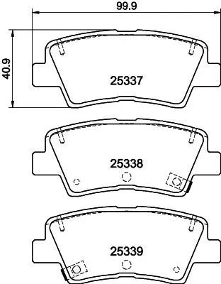 1x  MINTEX Brake Pad Set