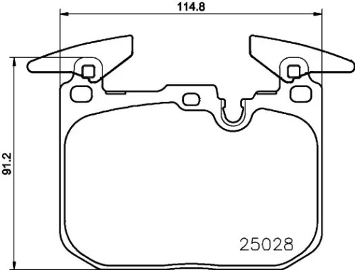 1x MINTEX MDB3259 Brake Pad Set