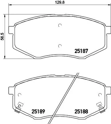 1x  MINTEX Brake Pad Set