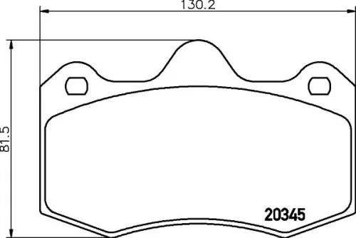 1x MINTEX MDB3278 Brake Pad Set