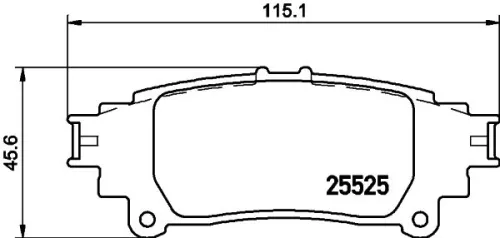 1x  MINTEX Brake Pad Set