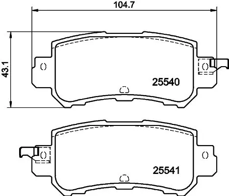 MINTEX MINTEX MDB3293 1x MINTEX MDB3293 Brake Pad Set 
