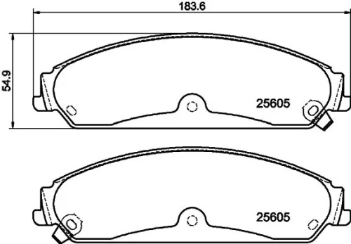 1x MINTEX MDB3304 Brake Pad Set