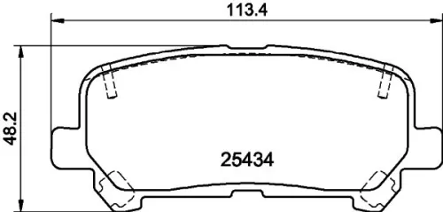 MINTEX MINTEX MDB3308 1x MINTEX MDB3308 Brake Pad Set 
