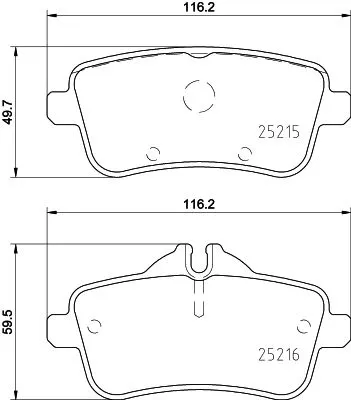 MINTEX MINTEX (MDB3315) 1x  MINTEX Brake Pad Set 