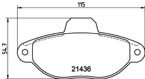 1x  MINTEX Brake Pad Set