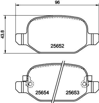 MINTEX MINTEX MDB3331 1x MINTEX MDB3331 Brake Pad Set 