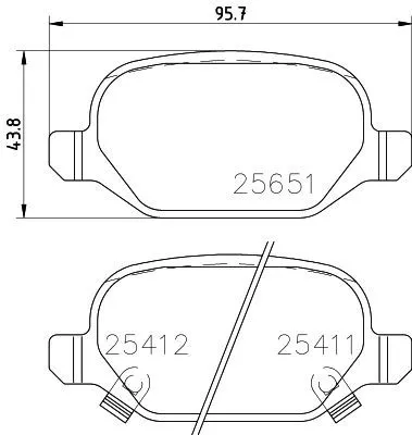 MINTEX MINTEX (MDB3332) 1x  MINTEX Brake Pad Set 
