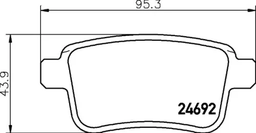 1x  MINTEX Brake Pad Set