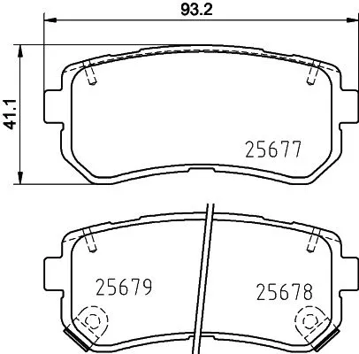MINTEX MINTEX (MDB3380) 1x  MINTEX Brake Pad Set 