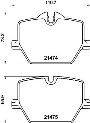 MINTEX MINTEX MDB3389 1x MINTEX MDB3389 Brake Pad Set 