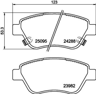MINTEX MINTEX (MDB3406) 1x  MINTEX Brake Pad Set 