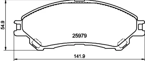 1x  MINTEX Brake Pad Set