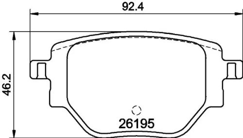 1x  MINTEX Brake Pad Set