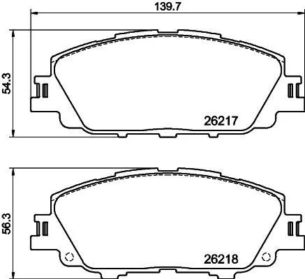 1x  MINTEX Brake Pad Set