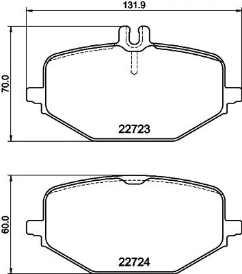 1x  MINTEX Brake Pad Set