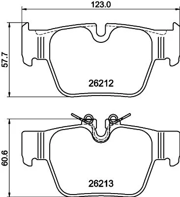 1x  MINTEX Brake Pad Set