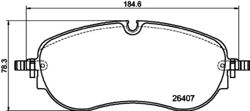 1x MINTEX MDB3478 Brake Pad Set