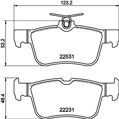 1x  MINTEX Brake Pad Set