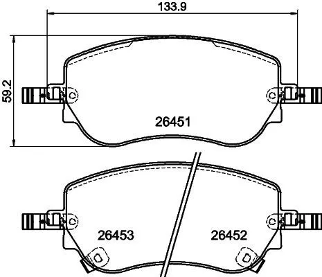 1x  MINTEX Brake Pad Set