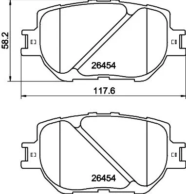 1x  MINTEX Brake Pad Set
