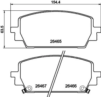 1x  MINTEX Brake Pad Set