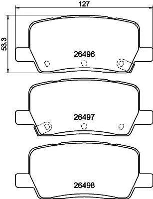 1x  MINTEX Brake Pad Set