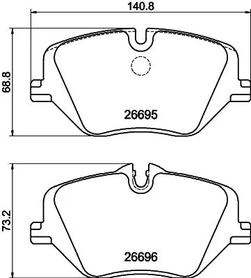 MINTEX MINTEX (MDB3528) 1x  MINTEX Brake Pad Set 