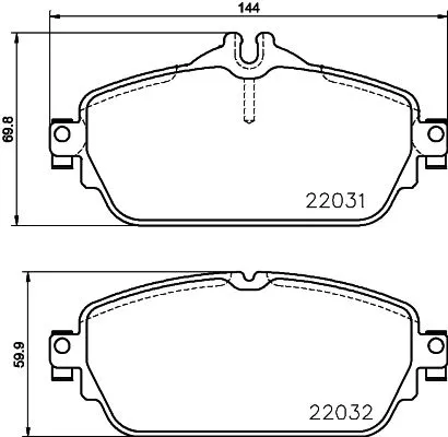 MINTEX MINTEX MDB3706 1x MINTEX MDB3706 Brake Pad Set 