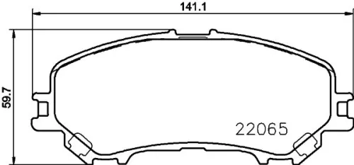 1x  MINTEX Brake Pad Set