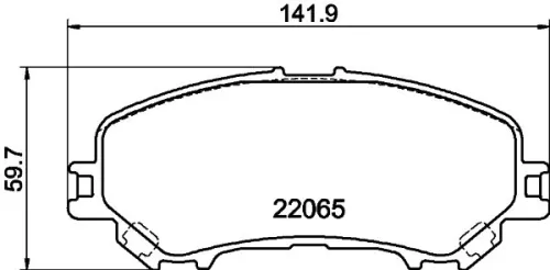 1x  MINTEX Brake Pad Set