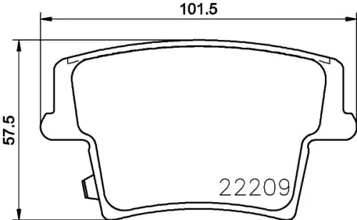 1x MINTEX MDB3780 Brake Pad Set