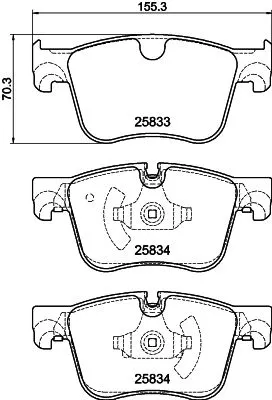 1x  MINTEX Brake Pad Set