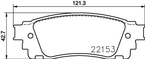 1x  MINTEX Brake Pad Set