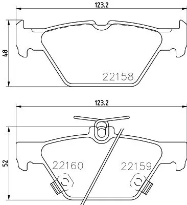1x MINTEX MDB3818 Brake Pad Set
