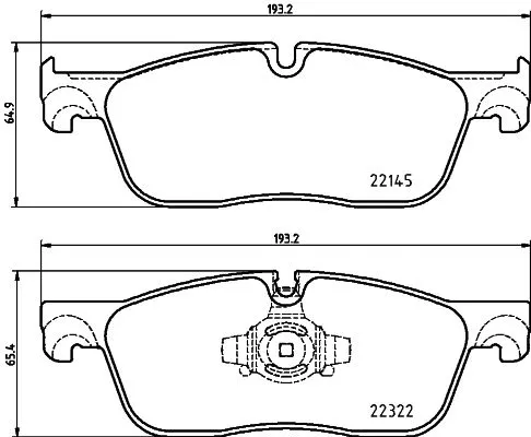 1x  MINTEX Brake Pad Set