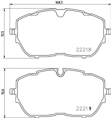 1x MINTEX MDB3847 Brake Pad Set