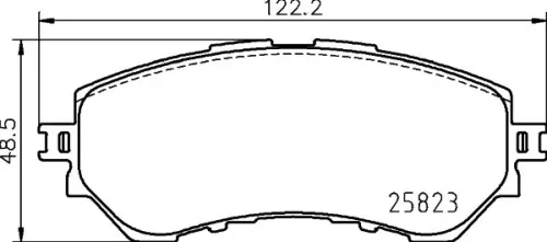1x  MINTEX Brake Pad Set
