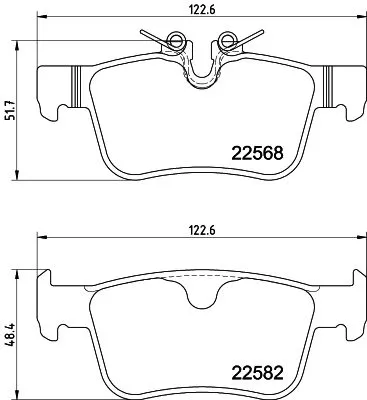 1x  MINTEX Brake Pad Set