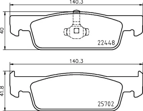 MINTEX MINTEX MDB3940 1x MINTEX MDB3940 Brake Pad Set 