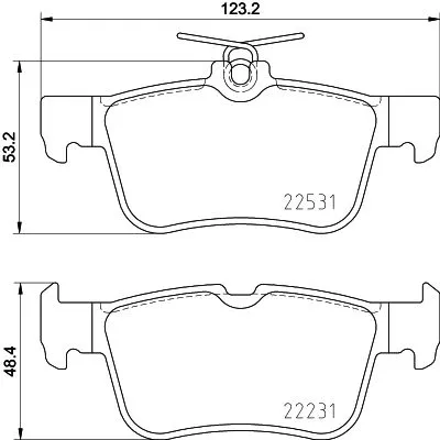 1x  MINTEX Brake Pad Set