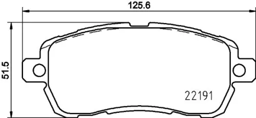 1x  MINTEX Brake Pad Set