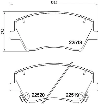 MINTEX MINTEX MDB3993 1x MINTEX MDB3993 Brake Pad Set 