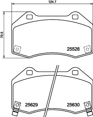 1x  MINTEX Brake Pad Set
