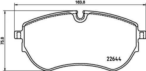 1x  MINTEX Brake Pad Set
