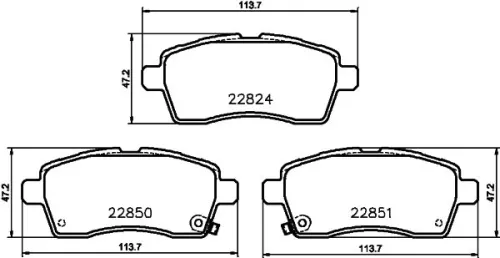 MINTEX MINTEX (MDB4029) 1x  MINTEX Brake Pad Set 