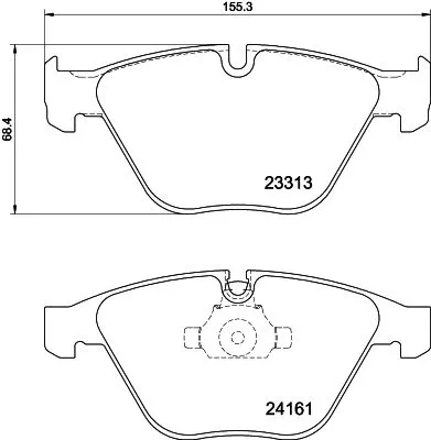 1x  MINTEX Brake Pad Set