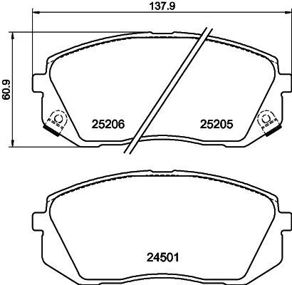 MINTEX MINTEX (MDB4060) 1x  MINTEX Brake Pad Set 