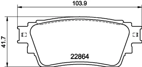 1x  MINTEX Brake Pad Set