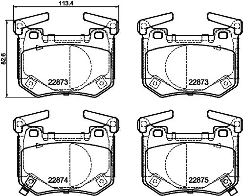 MINTEX MINTEX (MDB4117) 1x  MINTEX Brake Pad Set 